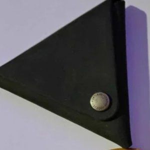 Brushed dark green triangle